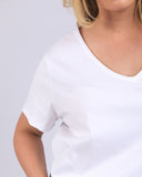 PIMA VEE TEE WHITE