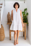 LINEN/VISCOSE DRESS