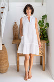 LINEN/VISCOSE DRESS