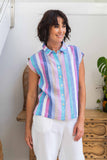 LINEN SHIRT MULTI STRIPE