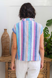 LINEN SHIRT MULTI STRIPE