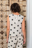 LINEN SPOT SHELL TOP