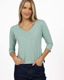 STELLA V-NECK SURF GREEN