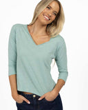 STELLA V-NECK SURF GREEN