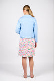 LINEN JACKET WITH FRAYED SEAMS