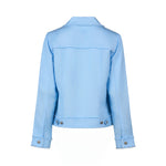 LINEN JACKET WITH FRAYED SEAMS