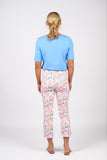 PRINTED SLIM LEG LIGHTWEIGHT PULL ON PANT