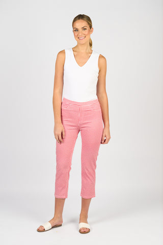 RED GINGHAM PANT