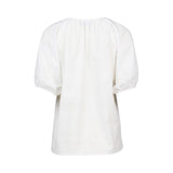 WHITE CHECK COTTON TOP