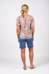 TUSCANY PRINTED V NECK TOP