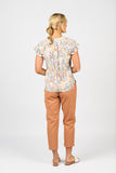 AMALFI DROP SHOULDER TOP WITH SHIRRING DETAIL