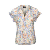 AMALFI DROP SHOULDER TOP WITH SHIRRING DETAIL