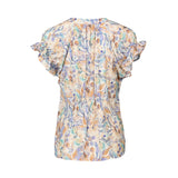 AMALFI DROP SHOULDER TOP WITH SHIRRING DETAIL