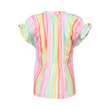 PRINTED DROP SHOULDER COTTON TOP