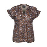 NALA DROP SHOULDER TOP WITH SHIRRING DETAIL