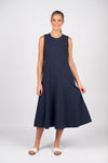 FLARED COTTON DRESS