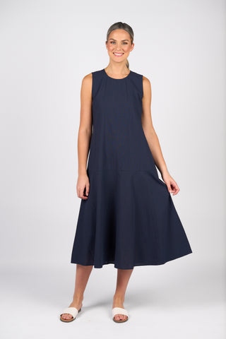 FLARED COTTON DRESS