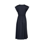 V NECK DRESS WITH CONTRAST TRIM