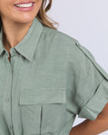 WILLOW SHIRT DRESS KHAKI