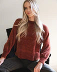 CHENILLE JUMPER RUST